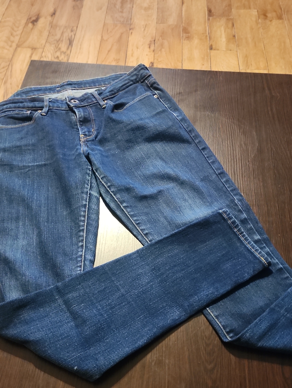 Classic Women's Dark Blue Jeans - Comfortable Everyday Fit